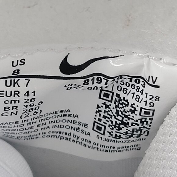 Nike Cortez Forrest Gump 2019 WH/RD/BL Men's Sneakers 819719-103 US Size 8 NWB - Picture 10 of 10